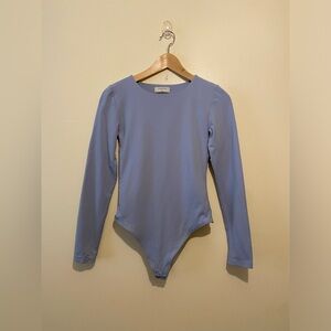 Babaton Aritzia Sky Blue Bodysuit. Size M